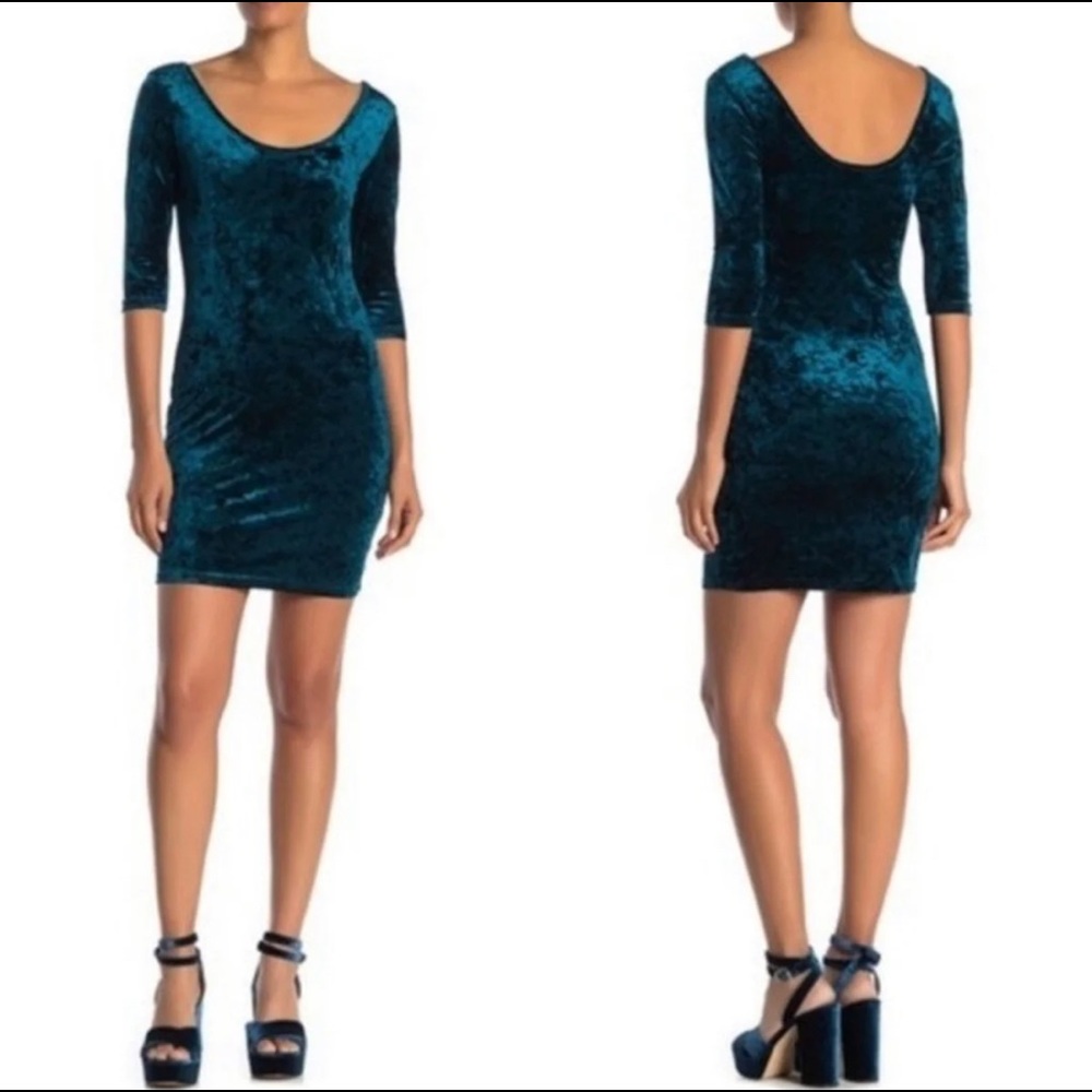 Chance Velvet Bodycon Mini Dress Size Small NWT